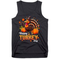 Happy Turkey Day Fall Autumn Thanksgiving Tank Top