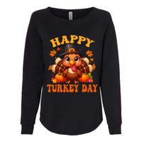 Happy Turkey Day Happy Thanksgiving Fall Womens California Wash Sweatshirt