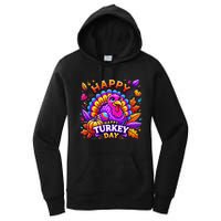 Happy Turkey Day Thanksgiving Female Turkey Women's Pullover Hoodie