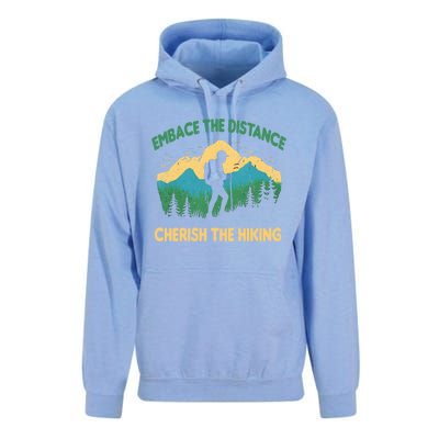 Hiking Through Distance Gift Unisex Surf Hoodie