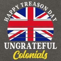 Happy Treason Day Ungrateful Colonials 4th Of July Cotton Canvas Backpack