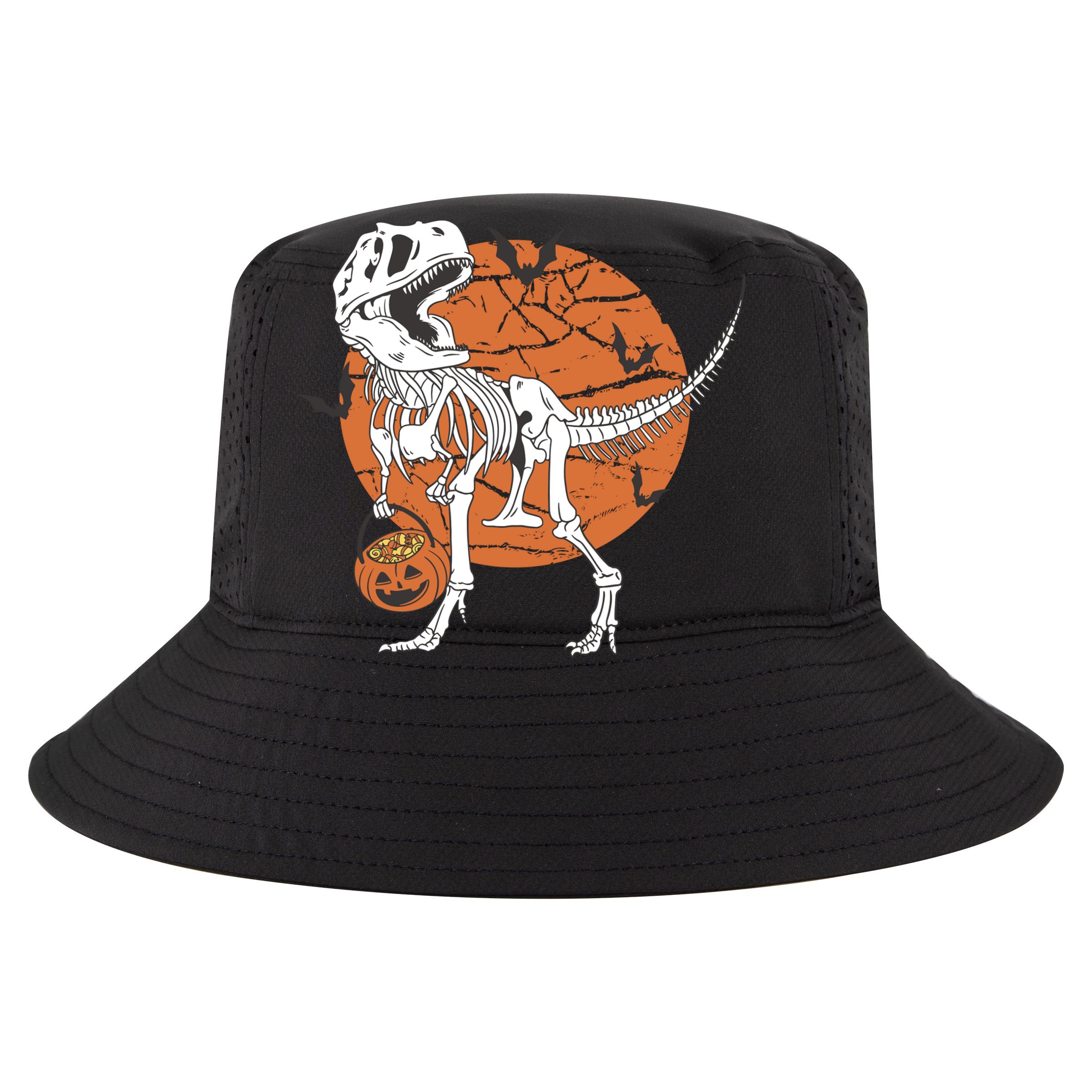 Halloween TRex Dinosaur Skeleton Cooling Performance Crew T-Shirt