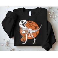 Halloween TRex Dinosaur Skeleton Sweatshirt
