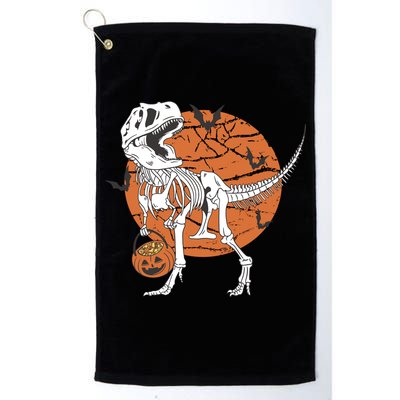 Halloween TRex Dinosaur Skeleton Golf Towel