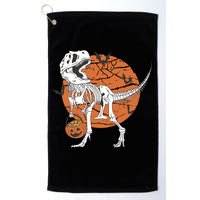 Halloween TRex Dinosaur Skeleton Golf Towel