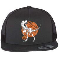 Halloween TRex Dinosaur Skeleton Flat Bill Trucker Hat