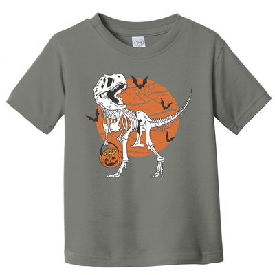 Halloween TRex Dinosaur Skeleton Toddler T-Shirt