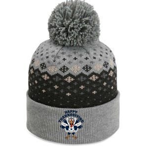 Happy Thanksgiving Dallas Cowboys Turkey The Baniff Cuffed Pom Beanie