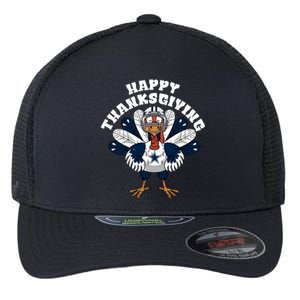 Happy Thanksgiving Dallas Cowboys Turkey Flexfit Unipanel Trucker Cap