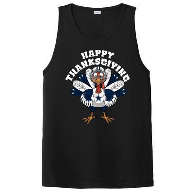 Happy Thanksgiving Dallas Cowboys Turkey PosiCharge Competitor Tank