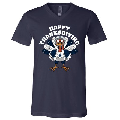 Happy Thanksgiving Dallas Cowboys Turkey V-Neck T-Shirt