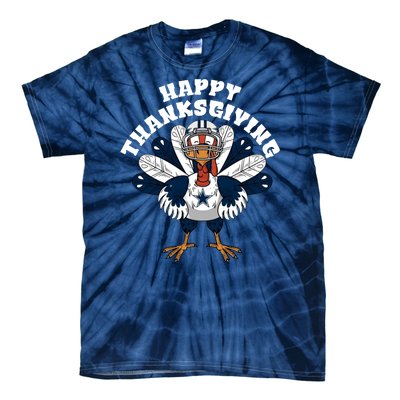 Happy Thanksgiving Dallas Cowboys Turkey Tie-Dye T-Shirt