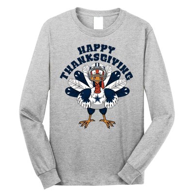 Happy Thanksgiving Dallas Cowboys Turkey Long Sleeve Shirt