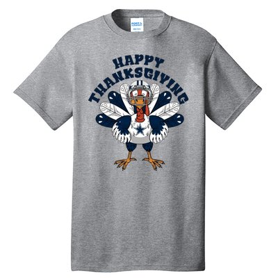 Happy Thanksgiving Dallas Cowboys Turkey Tall T-Shirt