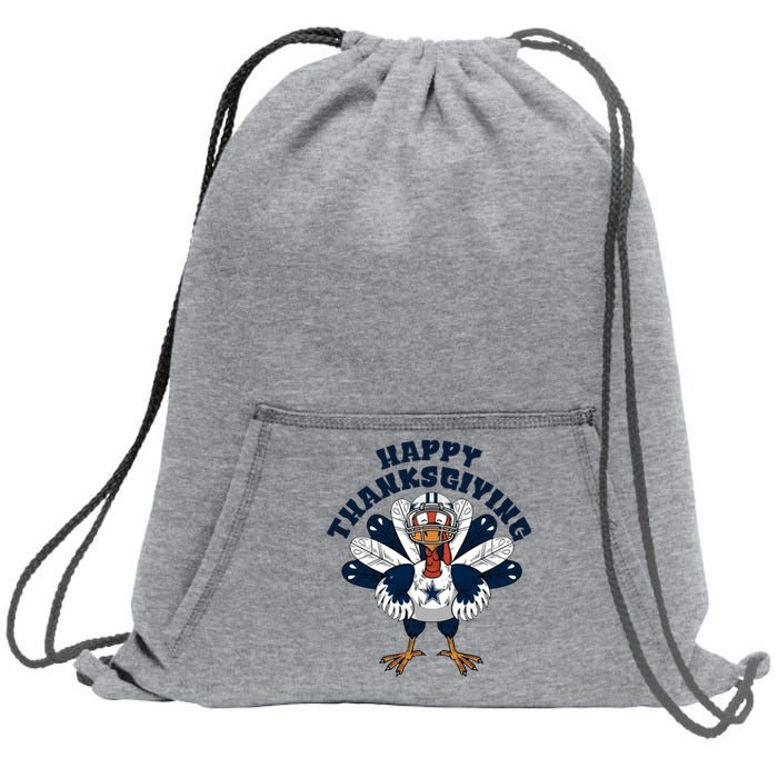 Happy Thanksgiving Dallas Cowboys Turkey Sweatshirt Cinch Pack Bag