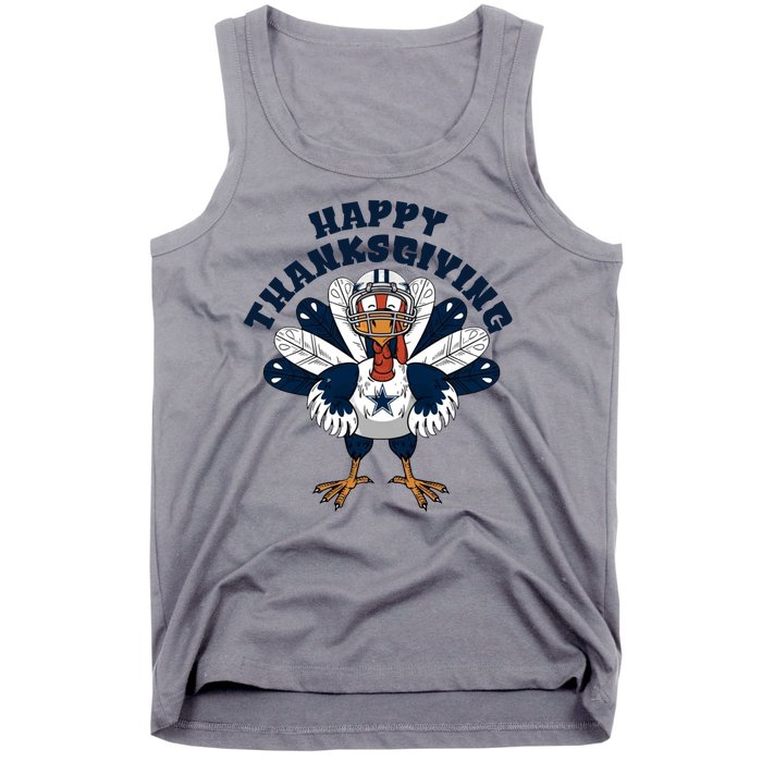 Happy Thanksgiving Dallas Cowboys Turkey Tank Top