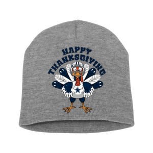 Happy Thanksgiving Dallas Cowboys Turkey Short Acrylic Beanie