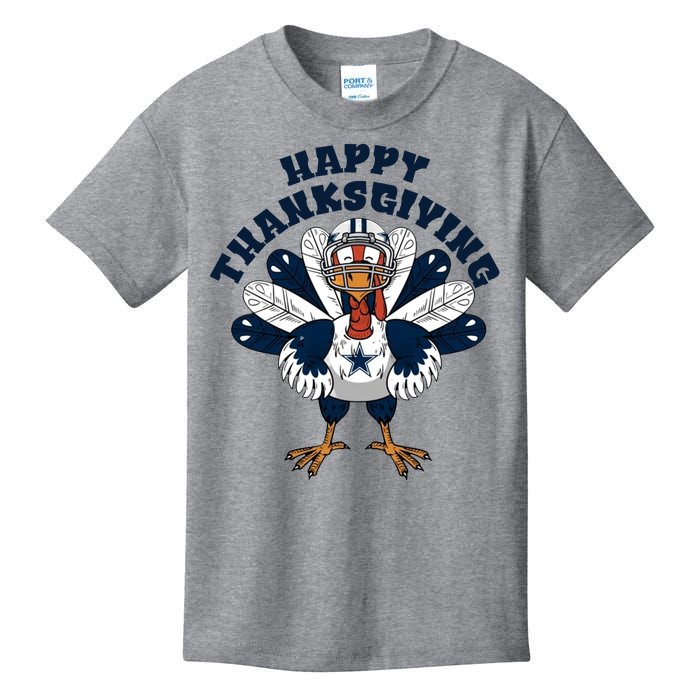 Happy Thanksgiving Dallas Cowboys Turkey Kids T-Shirt