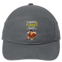 Happy Turkey Day 7-Panel Snapback Hat