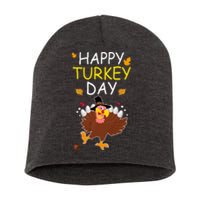 Happy Turkey Day Short Acrylic Beanie