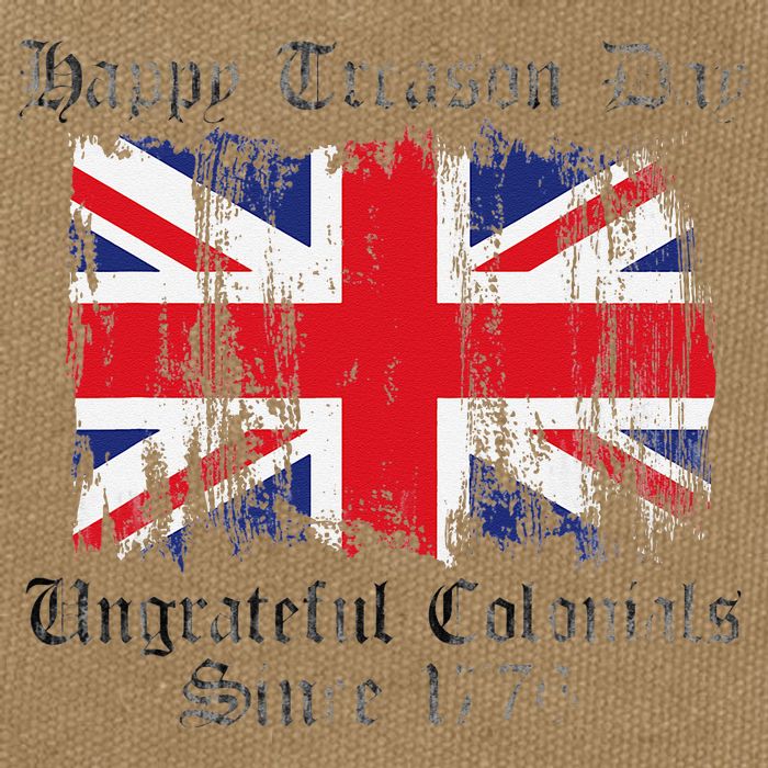 Happy Treason Day Ungrateful Colonials 1776 4th of July Cotton Canvas Backpack