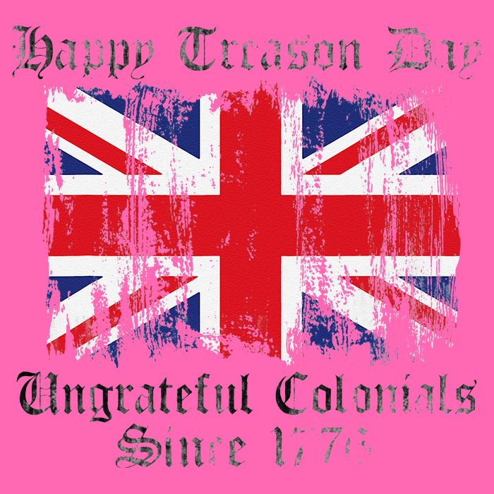 Happy Treason Day Ungrateful Colonials 1776 4th of July Stripe Pom Pom Beanie