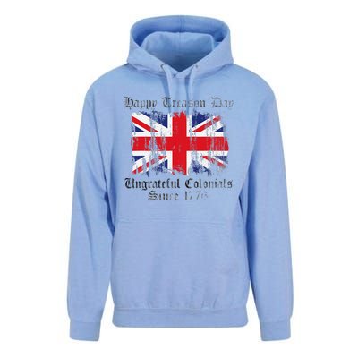 Happy Treason Day Ungrateful Colonials 1776 4th of July Unisex Surf Hoodie