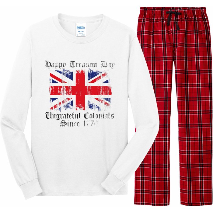 Happy Treason Day Ungrateful Colonials 1776 4th of July Long Sleeve Pajama Set