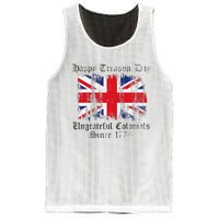 Happy Treason Day Ungrateful Colonials 1776 4th of July Mesh Reversible Basketball Jersey Tank