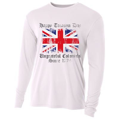 Happy Treason Day Ungrateful Colonials 1776 4th of July Cooling Performance Long Sleeve Crew