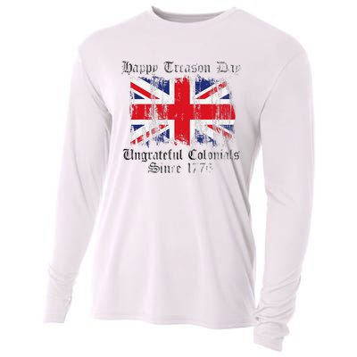 Happy Treason Day Ungrateful Colonials 1776 4th of July Cooling Performance Long Sleeve Crew