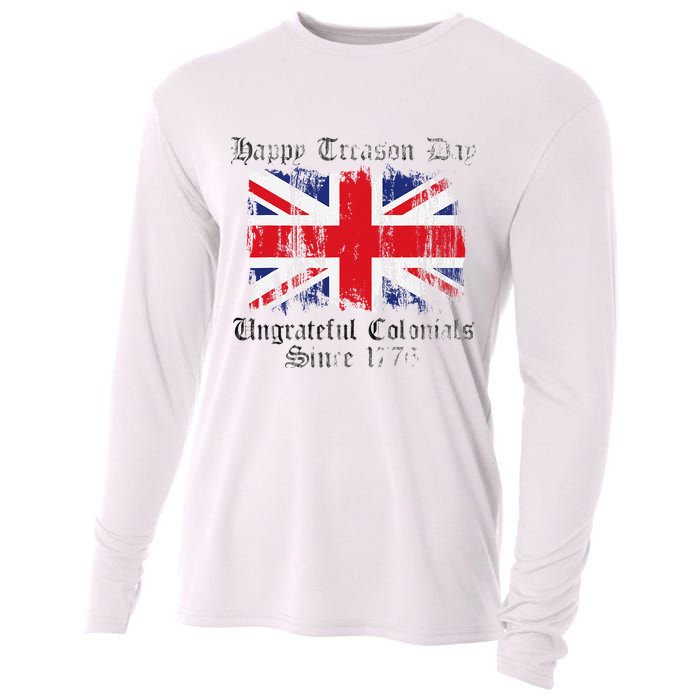 Happy Treason Day Ungrateful Colonials 1776 4th of July Cooling Performance Long Sleeve Crew