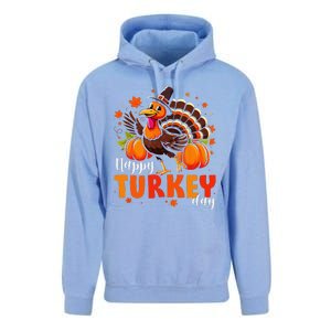 Happy Turkey Day Fall Autumn Thanksgiving Gift Unisex Surf Hoodie