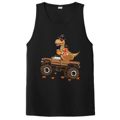 Happy Thanksgiving Dinosaur Turkey Riding Truck PosiCharge Competitor Tank