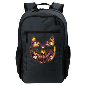 Halloween Tie Dye Jackolantern Face Daily Commute Backpack