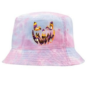 Halloween Tie Dye Jackolantern Face Tie-Dyed Bucket Hat