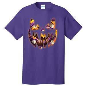 Halloween Tie Dye Jackolantern Face Tall T-Shirt