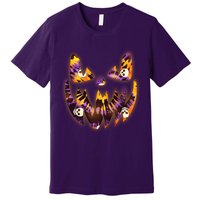 Halloween Tie Dye Jackolantern Face Premium T-Shirt