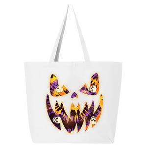 Halloween Tie Dye Jackolantern Face 25L Jumbo Tote