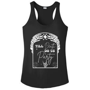 Halloween Til Death Do Us Party Bachelorette Matching Ladies PosiCharge Competitor Racerback Tank