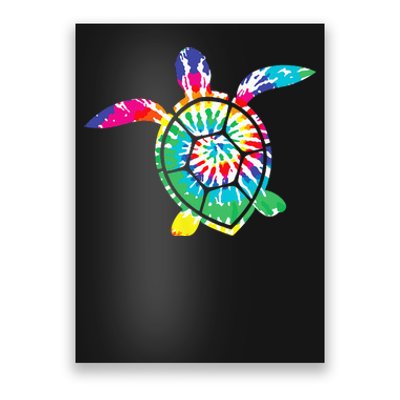 Hawaiian Tie Dye Sea Turtle Cute Sea Turtle Lover Poster