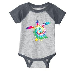 Hawaiian Tie Dye Sea Turtle Cute Sea Turtle Lover Infant Baby Jersey Bodysuit