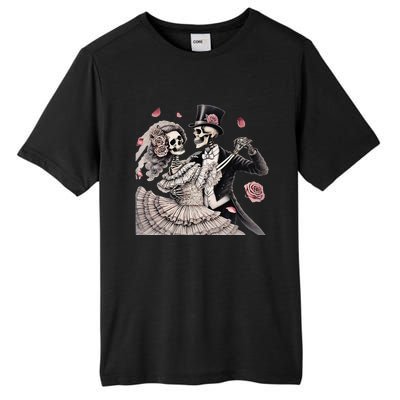 Halloween Thrills Dancing Skeleton Couple Cyborg Zombie Tall Fusion ChromaSoft Performance T-Shirt