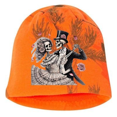 Halloween Thrills Dancing Skeleton Couple Cyborg Zombie Kati - Camo Knit Beanie