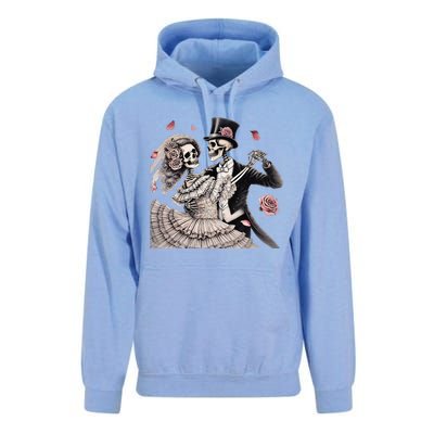 Halloween Thrills Dancing Skeleton Couple Cyborg Zombie Unisex Surf Hoodie