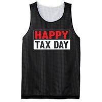 Happy Tax Day T Design Mesh Reversible Basketball Jersey Tank