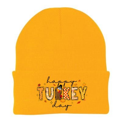 Happy Turkey Day Knit Cap Winter Beanie