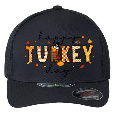 Happy Turkey Day Flexfit Unipanel Trucker Cap