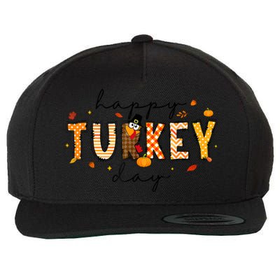 Happy Turkey Day Wool Snapback Cap