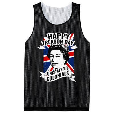 Happy Treason Day Ungrateful Colonials Funny 4th Of July Mesh Reversible Basketball Jersey Tank